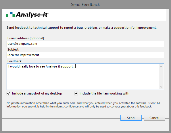 Getting to know Analyse-it > User's Guide